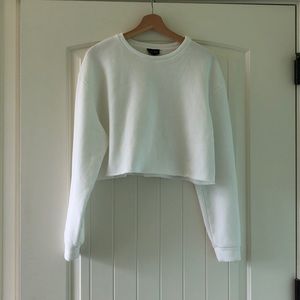 Top shop cropped crew neck